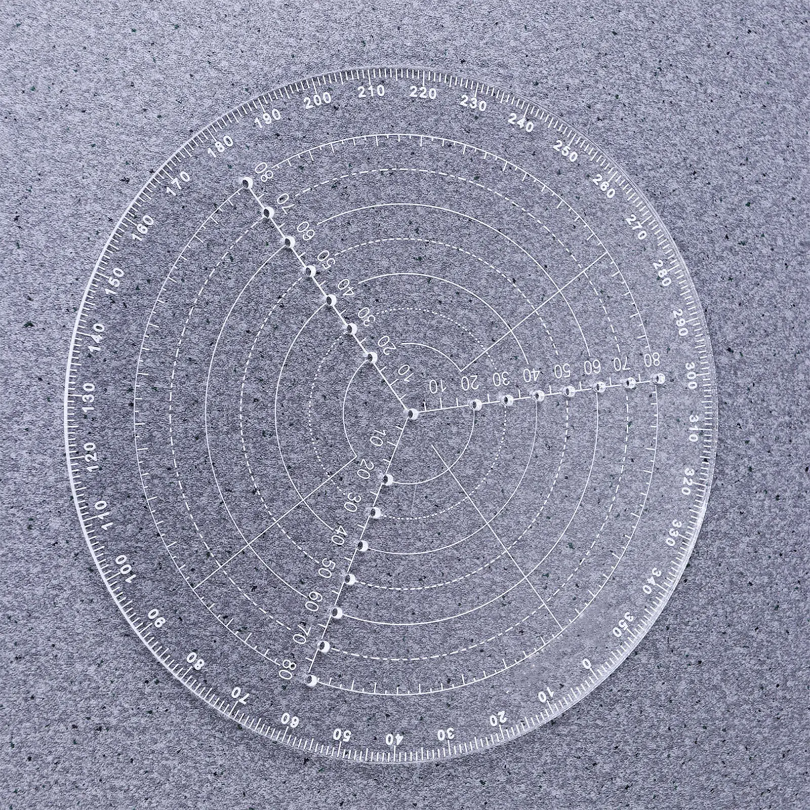 Woodworking Center Finder Tool 20Cm Diameter Clear Acrylic 5Mm Thick For Wood Turners Bowls Lathe Drawing Circle Measuring