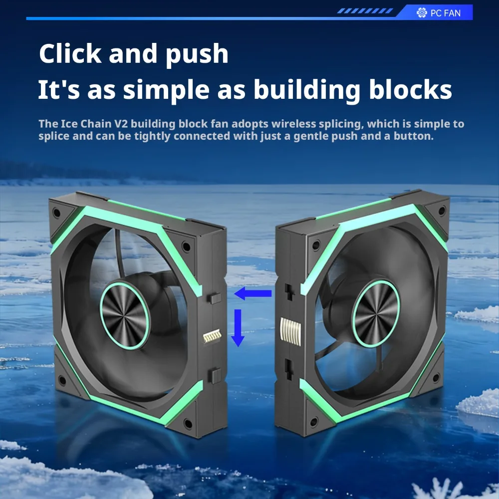 

5 В 4-контактный ARGB вентилятор для корпуса компьютера 3в1 Тихий охлаждающий вентилятор для строительных блоков Беспроводное сращивание Обычная версия/реверсивный режим версии