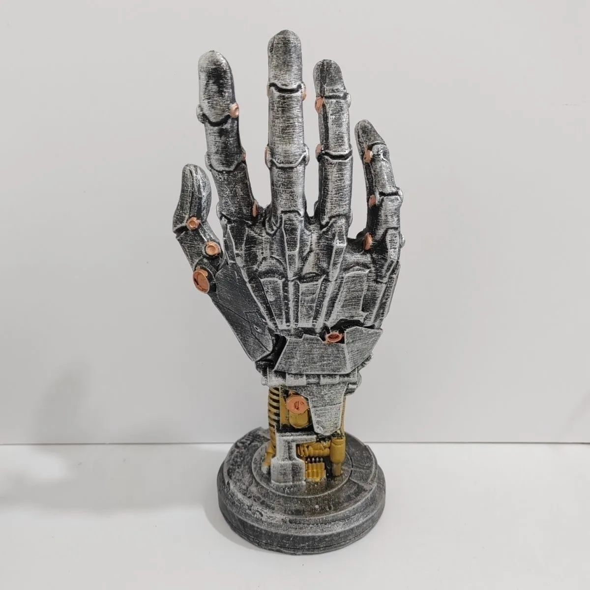 Cyberpunk Mechanical Hand Display Piece Rampage Hand Asura Game Controller Stand Ring Holder Photography Prop