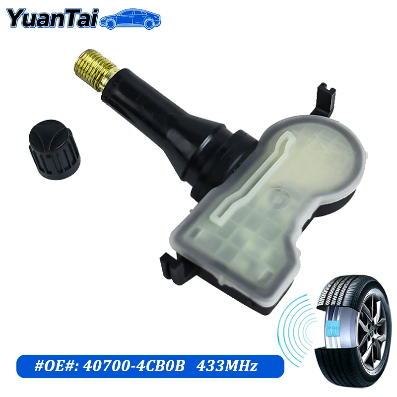 

433MHz TPMS For 2016-2020 Nissan X-Trail Altima Teana Qashqai Sylphy Real Time Data Tire Pressure Sensor 40700-4CB0B 40700-4CB0A