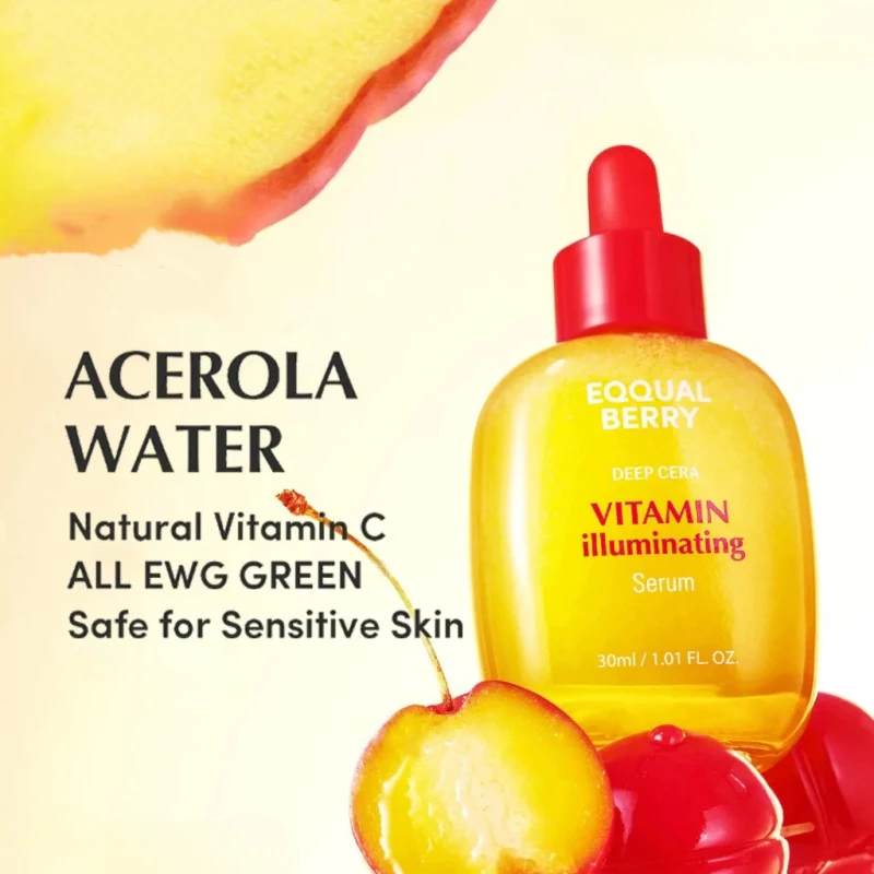 Vitamin C Illuminating Serum,Niacinamide 4%, Facial Brightening Hyaluronic Acid Serum Uneven Tone Care,Reduce Fine Lines 30ml