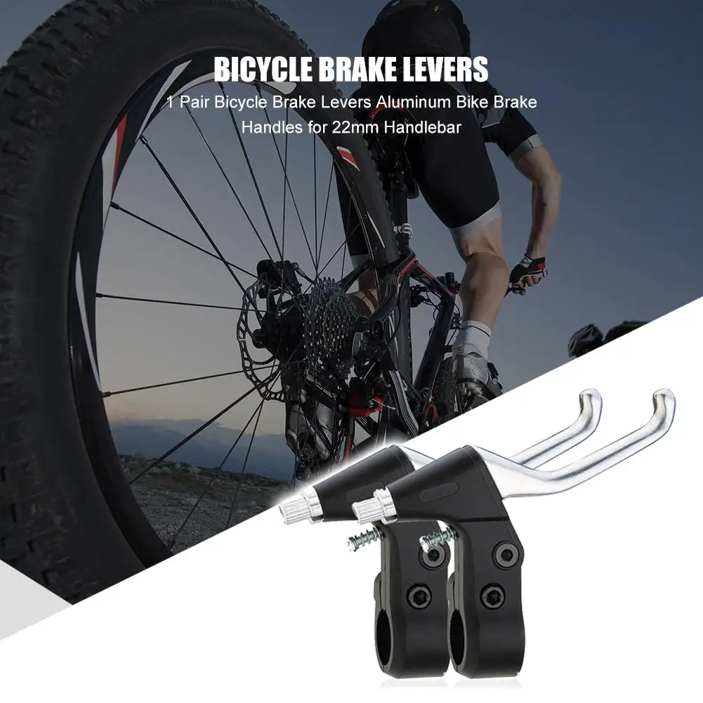 

1 Pair 22mm Aluminum Bike Handlebar Brake Handle Levers Bicycle Handlebar Handles Handbrake Cycling Accessories