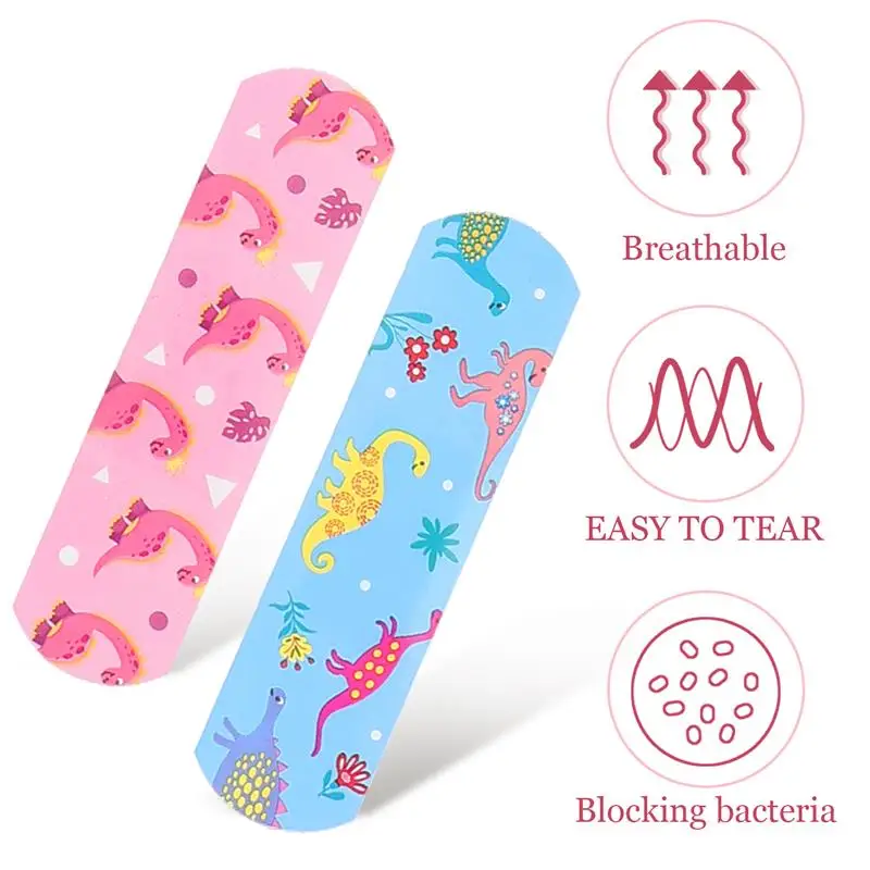 150pcs Cartoon Flexible Bandages Hemostasis Patches Breathable Wound Protectors for Safety