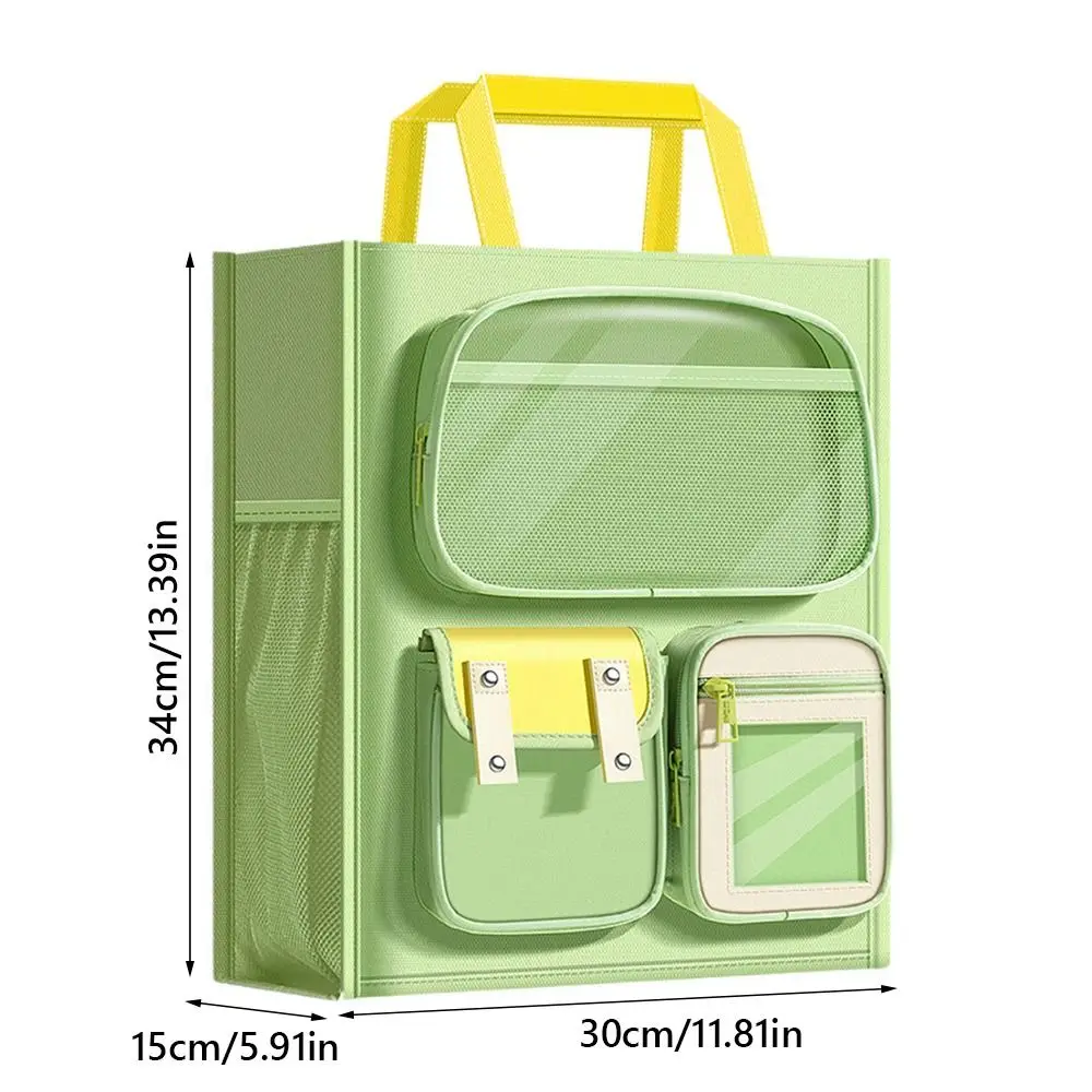 عالية الجودة قماش حقيبة تعليمية ثمانية طبقات سعة كبيرة الفن حقيبة يد القرطاسية حقيبة التخزين الطلاب