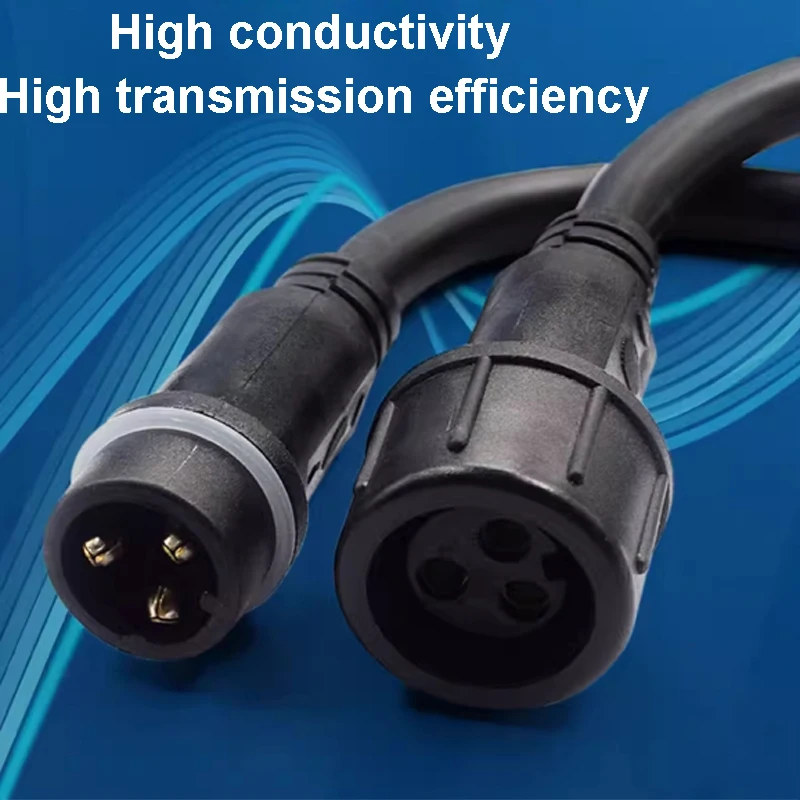 234pin 220V Automotive LED Male and Female Waterproof Wire Connector Mating Plug Copper Industrial Terminal BlockConnector Pure