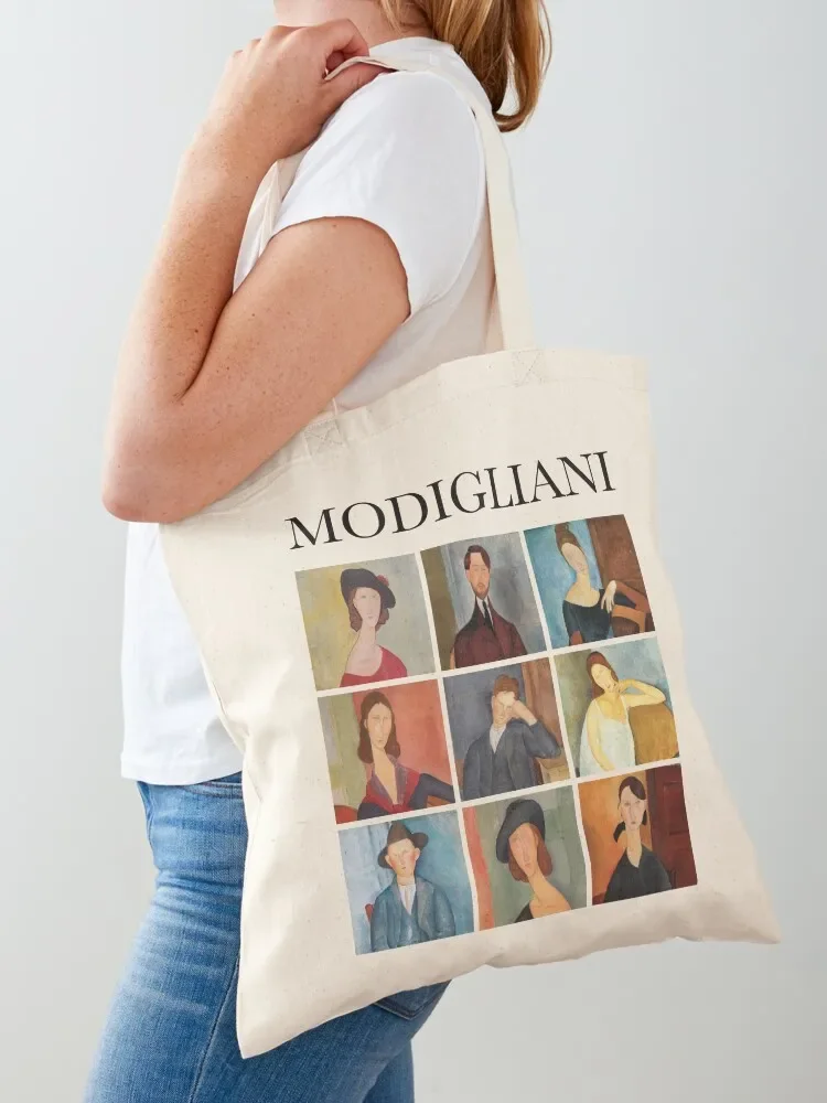 Modigliani - Collage Tote Bag Cloth bag tote bag screen Canvas shoulder Beach