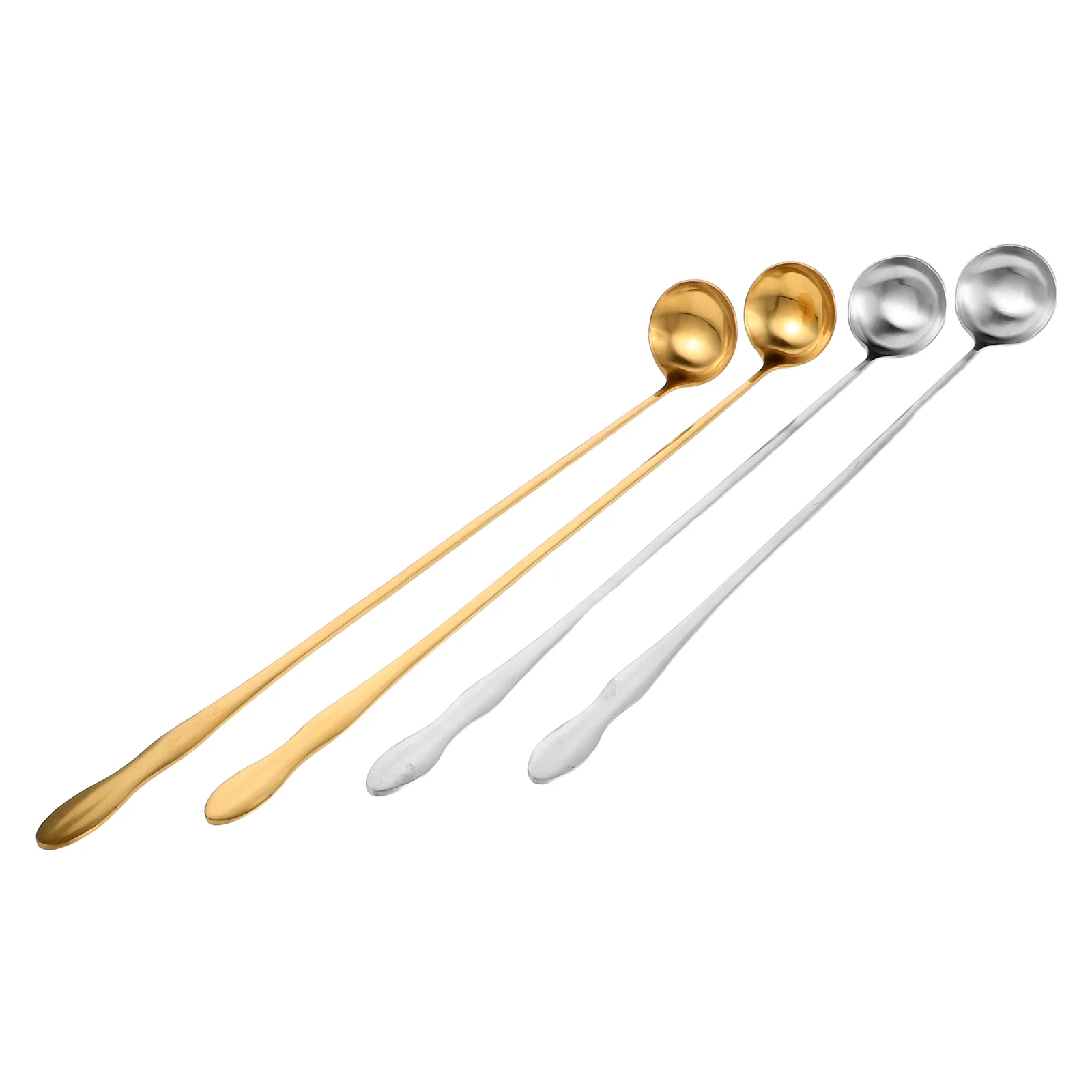 

4pcs Spoon For Mixing Stirring Soup Stirring Stainless Steel Serving Utensils Utensils Spoon Stainless Soup Ladle 11.9\