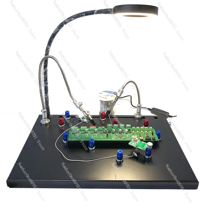 Circuit Board Magnetic PCB Clamp Repair Workbench Magnifier Electronic Soldering Station Tool Set