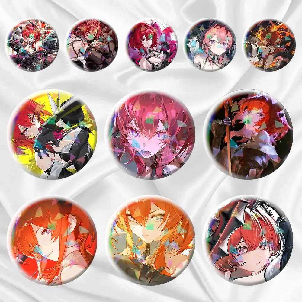 

Laevatain Arknights Endfield Game 75mm 58mm 44mm 25mm Brooch Backpack Hat Pins Accessories Toys Badge