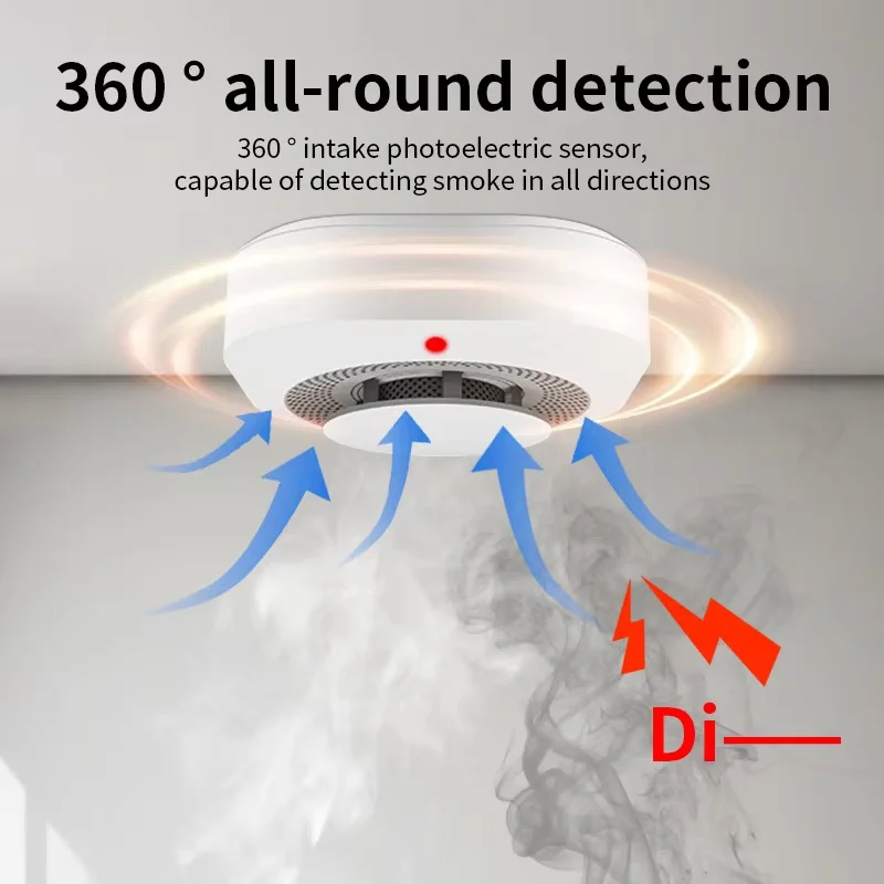 Tuya Zigbee WIFI Smoke Detector Home Security Alarm System Fire Alert For Home Or Store Warehouse Office Tuya Smart Life App New