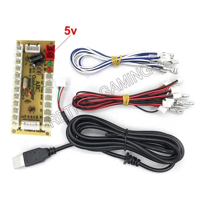 

New Zero Delay USB Encoder to PC Joystick and Button For MAME & Fight Stick Controls DIY Arcade Game Machina Kit Parts