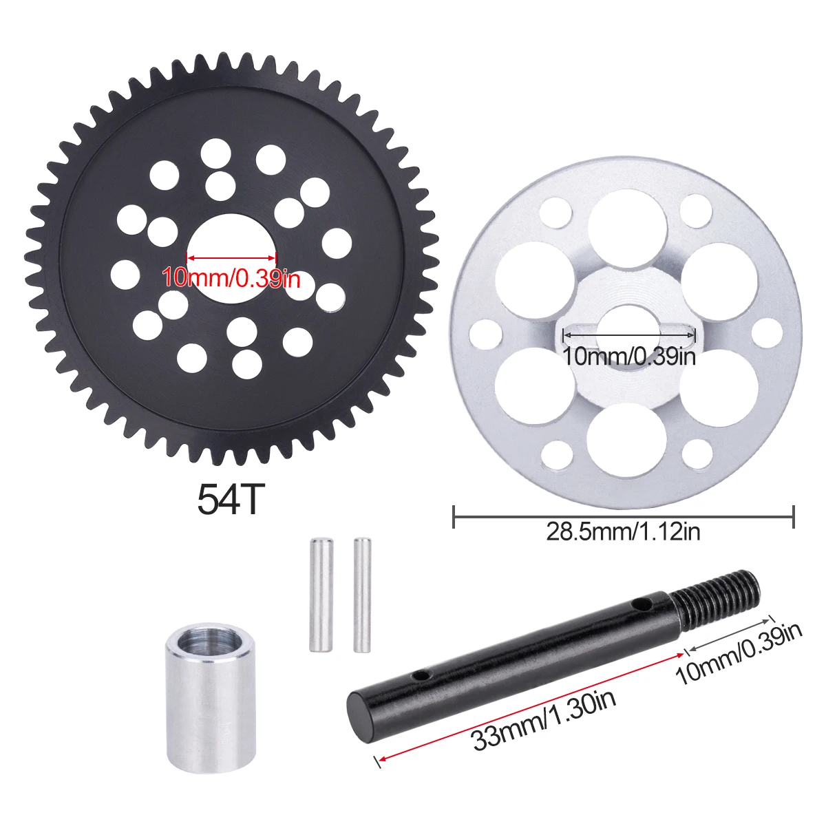 32p Spur Gear Slipper Eliminator Kit High-Performance Upgrade Parts for 1/10 RC Crawler Axial SCX10 Vanquish VS4-10 - view 3