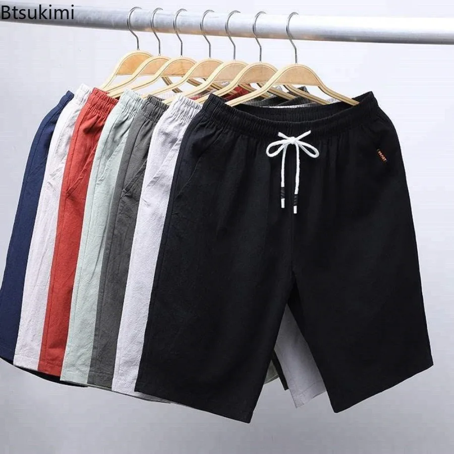 

Summer New Men's Ice Silk Shorts Breathable Gym Bodybuilding Casual Shorts Outdoor Loose Beach Pants Man Fitness Joggers Pants