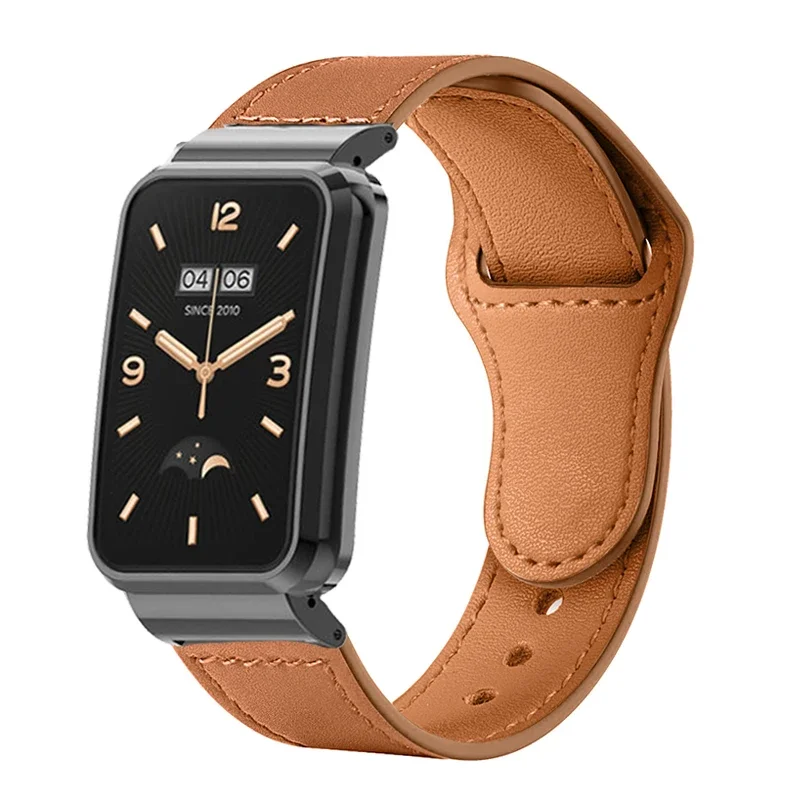 Bracelet en métal pour Xiaomi Mi Band 7 Pro, étui de protection de bracelet, housse de bracelet, ceinture, sangles de montre en cuir, Correa