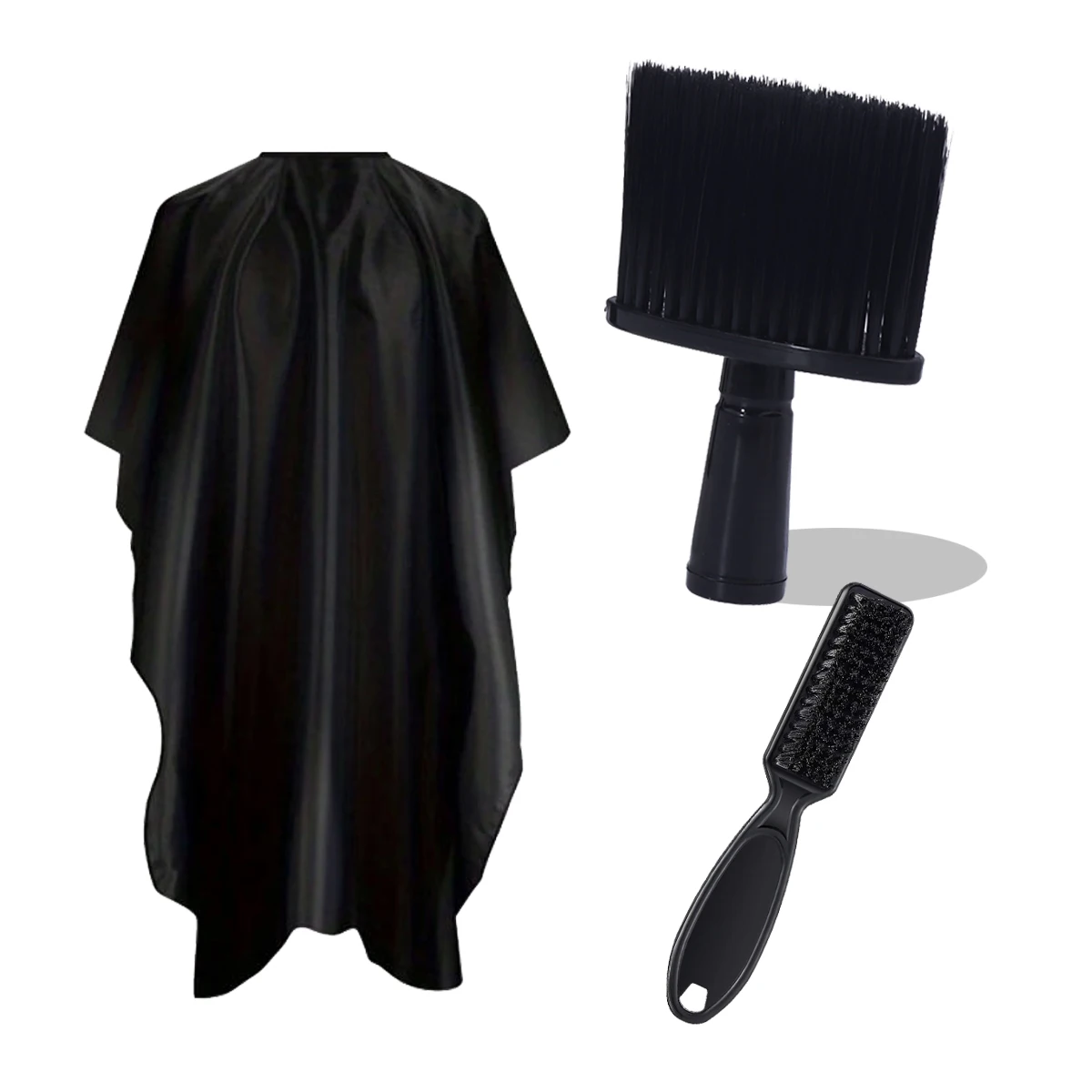 Juego de cepillos para cortar el pelo de 3 uds, cepillo recolector de polvo para el cuello, afeitadora de peluquería, cepillo de limpieza de tijeras, juego de peluquería