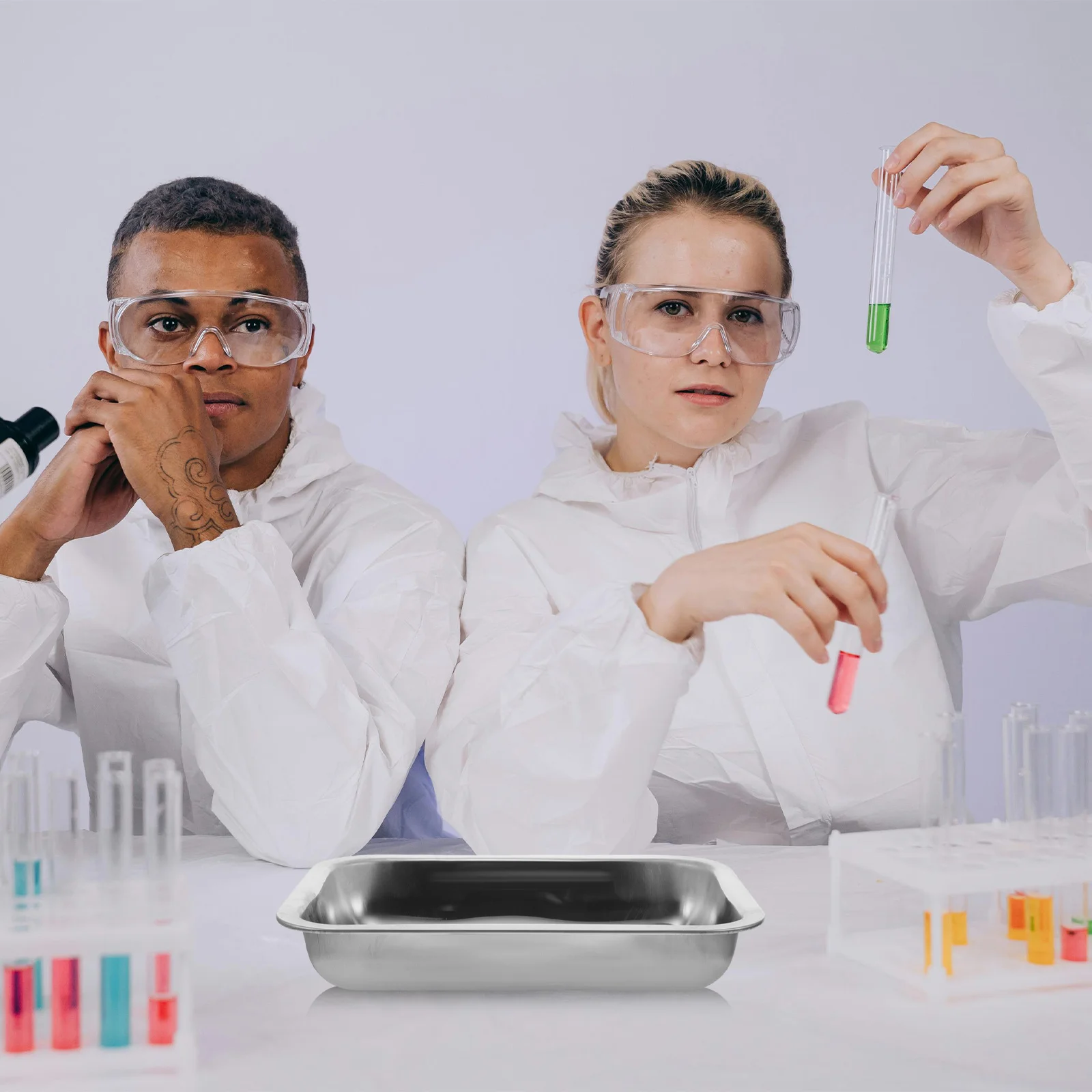 Лоток для разбрасывания из нержавеющей стали, лабораторная сковорода для разбрасывания, восковая сковорода, классный лоток 26x19x4 см, инструменты для биологических научных экспериментов