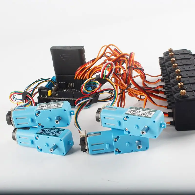 Schildplatine 6–12 V mit 4 Kanälen Motoren und 8 Kanälen Servos für ESP32 PS2 Joystick RC für Arduino Roboterauto oder Roboterarm