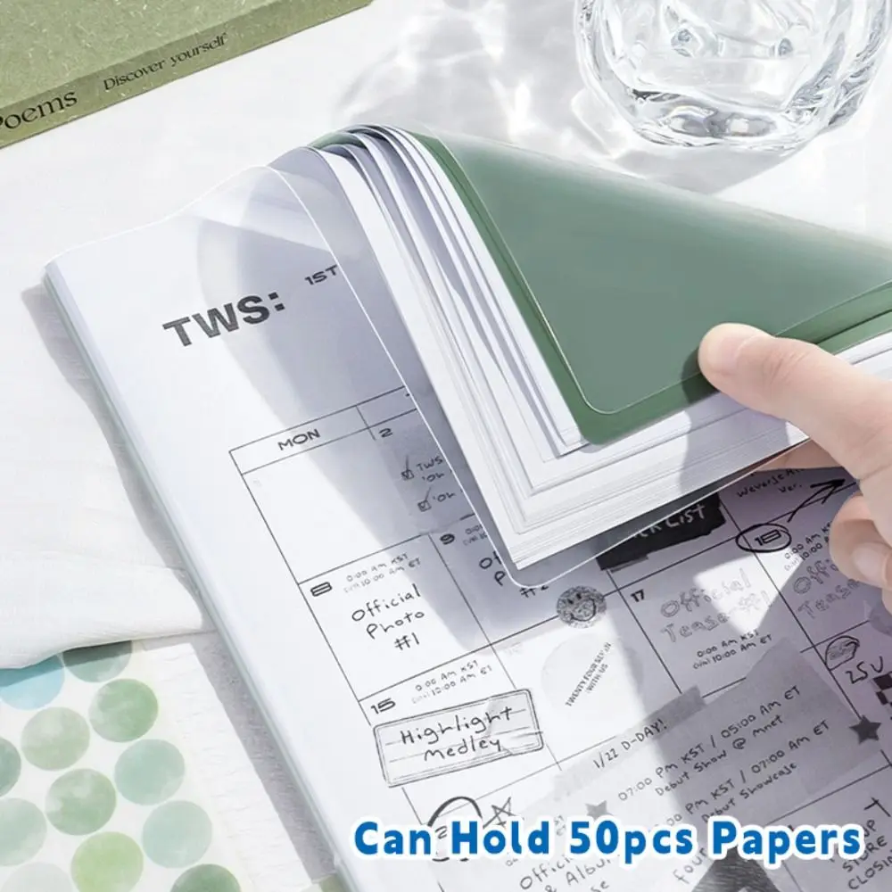 

New 6-Layer A4 File Folder Gradient Color Large Capacity Data Storage Booklet Thickened Document Organizer Back To School