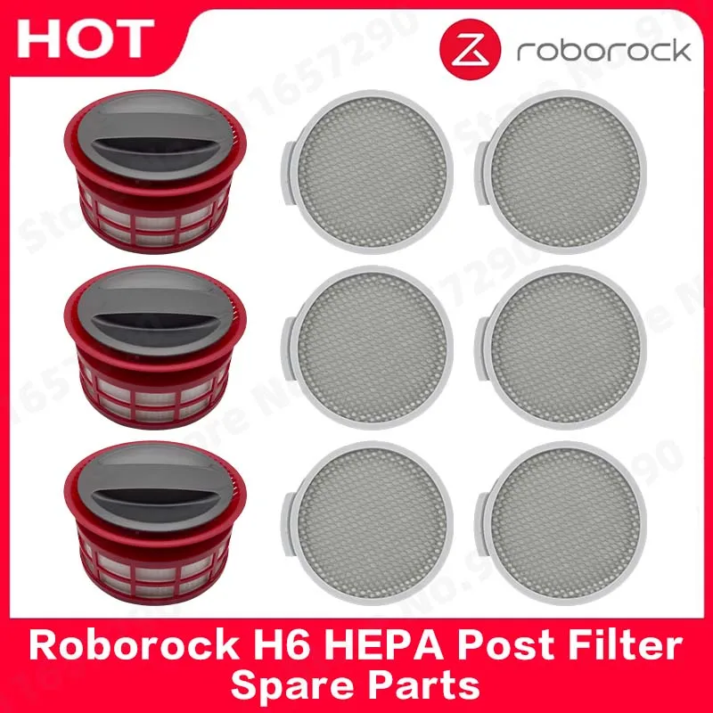 Roborock H6 HEPA Post Filter Spare Parts Handheld Cordless Vacuum Cleaner Replacement Sweeper Dust Bags Accessories