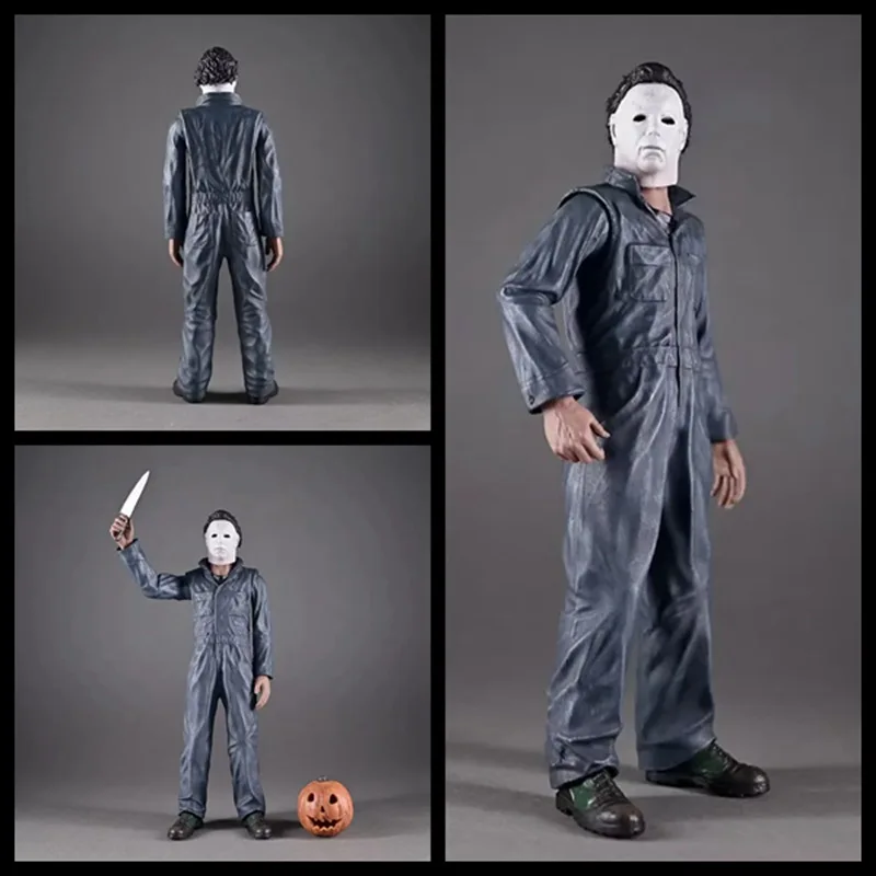 

New Movie Halloween Anime Figure 20cm Michaelmyers Action Figures Michael Miles Arm Swinging Model Toy Halloween Gift For Kid