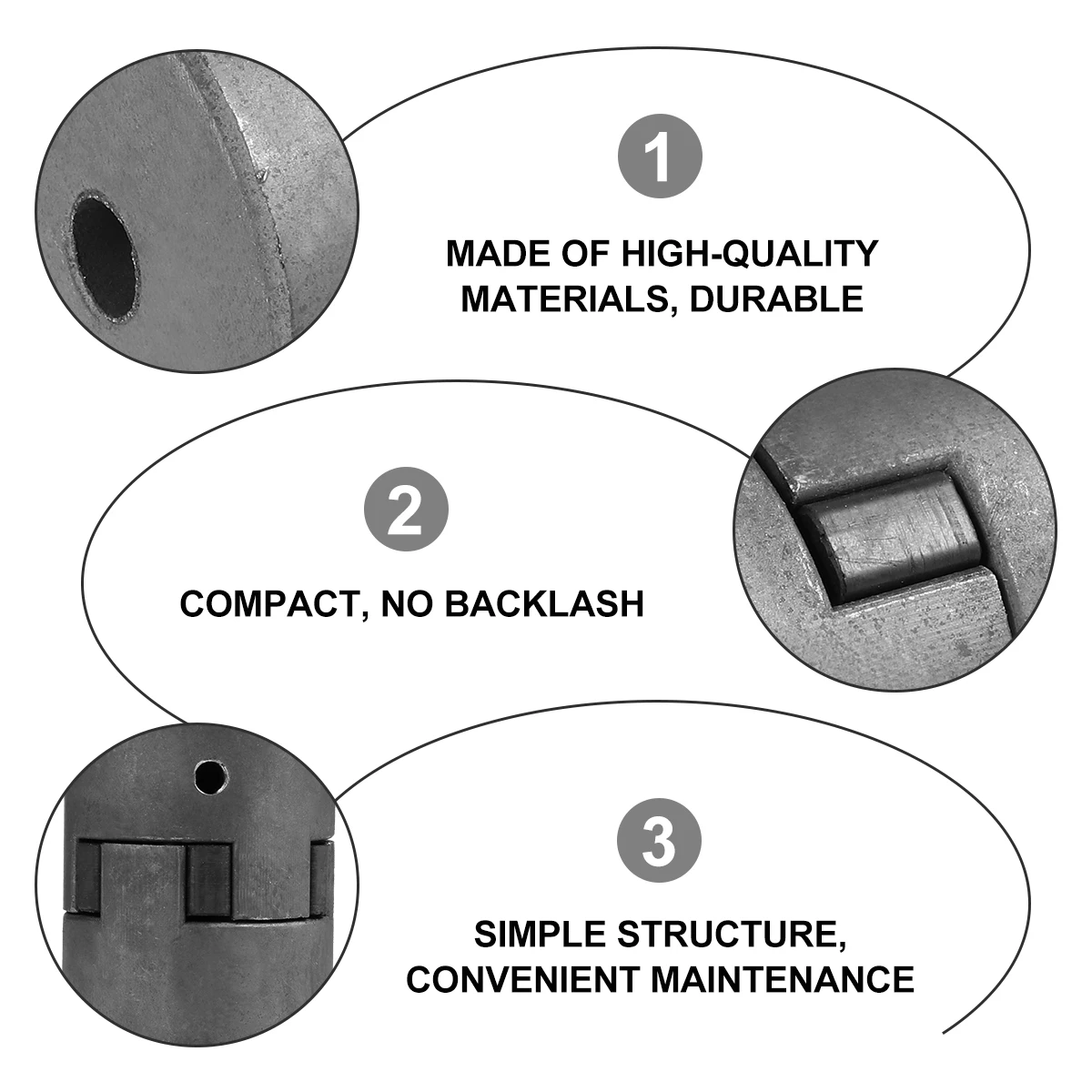 

3pcs L-Shaped Coupling L-Jaw Coupler Set Powder Spider Insert CNC Machines Flexibility Long Time Use