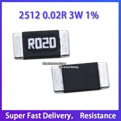 20PCS  2512 0.02R 3W 1% 20mΩ High Power Sampling Resistance High precision resistor R020