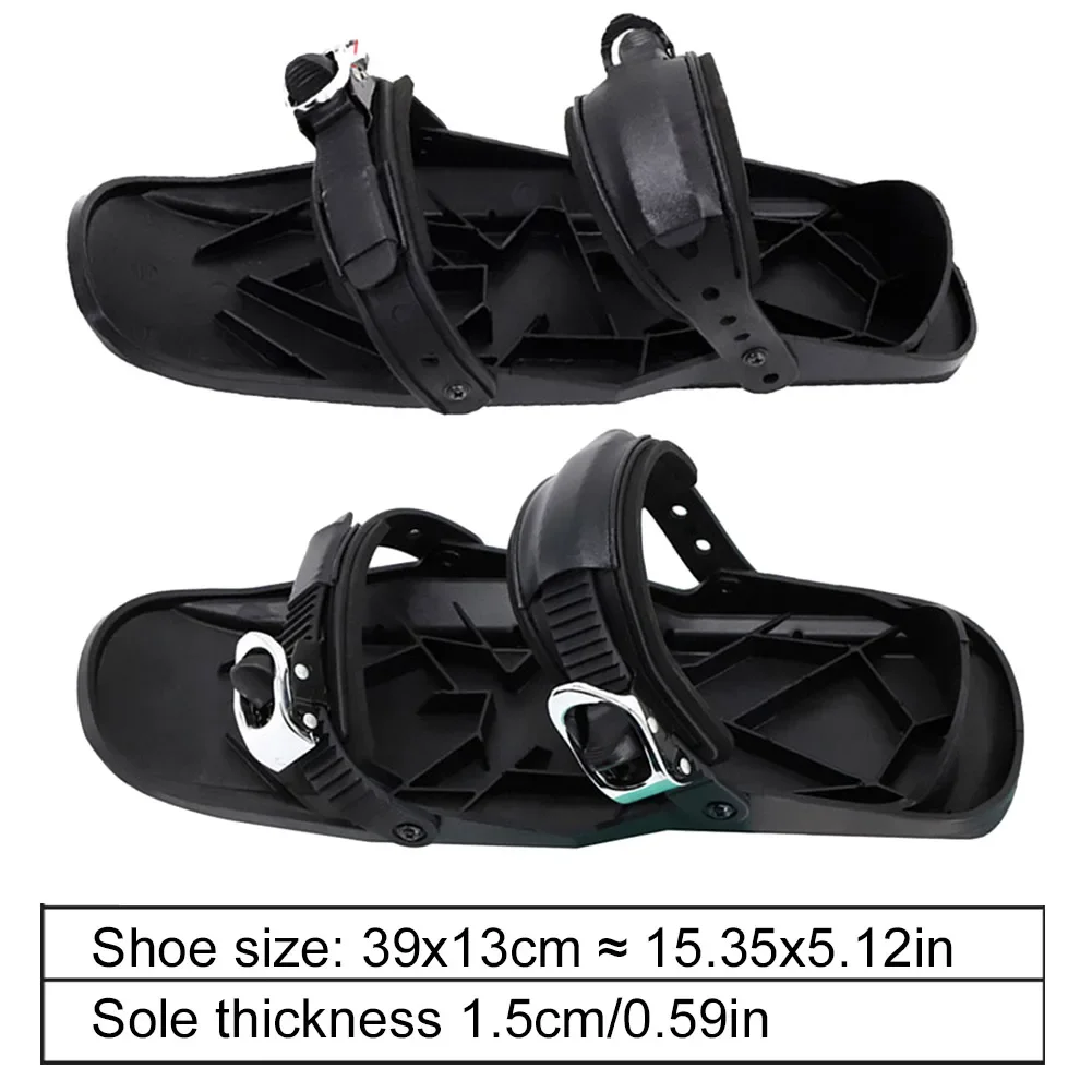 Mini Short Ski Skates Skis Boots Skiboards Portable Short Mini Skating Ski Shoes for Winter Outdoor Sports