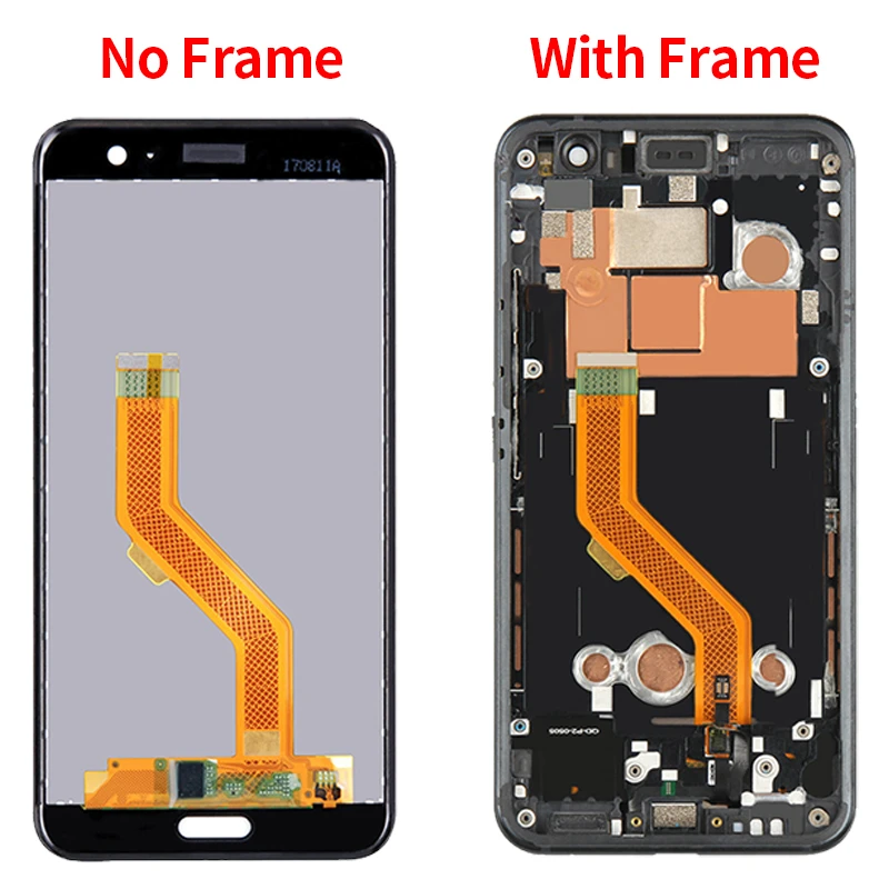 For HTC U11 LCD Display Touch Digitizer Assembly For HTC U11 Screen Replacement Tested OK