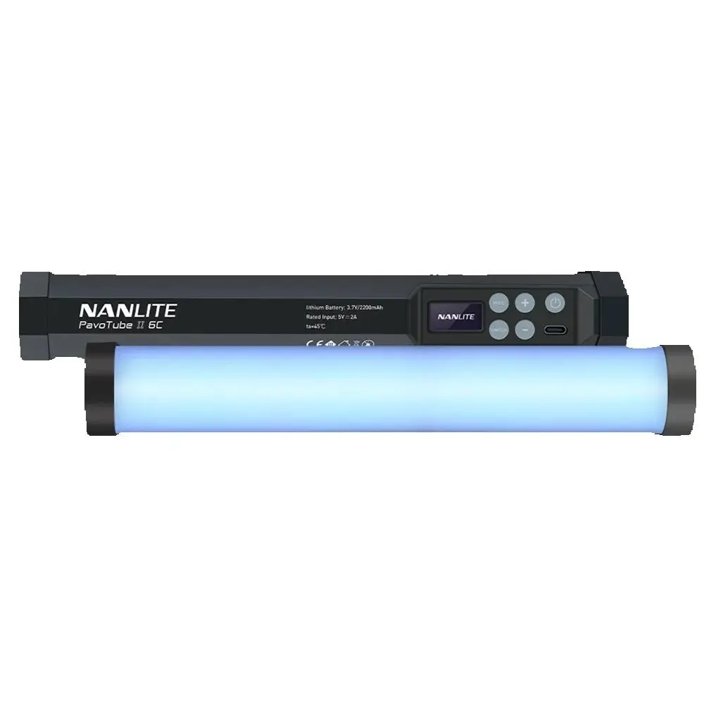 Nanlite PavoTube II 6C LED RGB 라이트 튜브 휴대용 핸드 헬드 사진 조명 스틱 CCT 모드 사진 비디오 소프트 라이트
