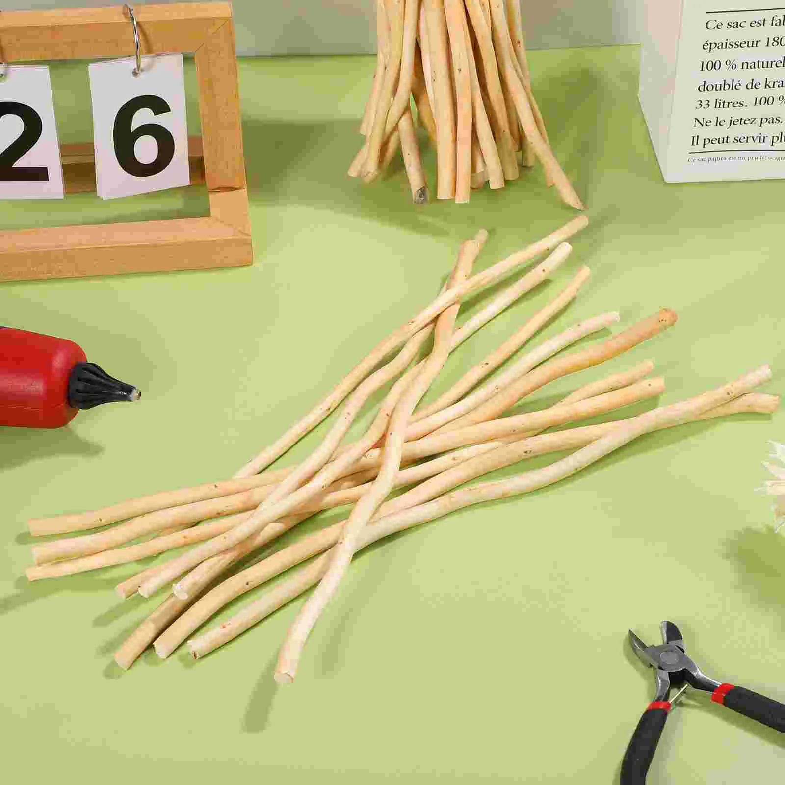 50 pezzi di bastoncini di legno artigianali, rami secchi naturali, bastoncini artificiali e ramoscelli per