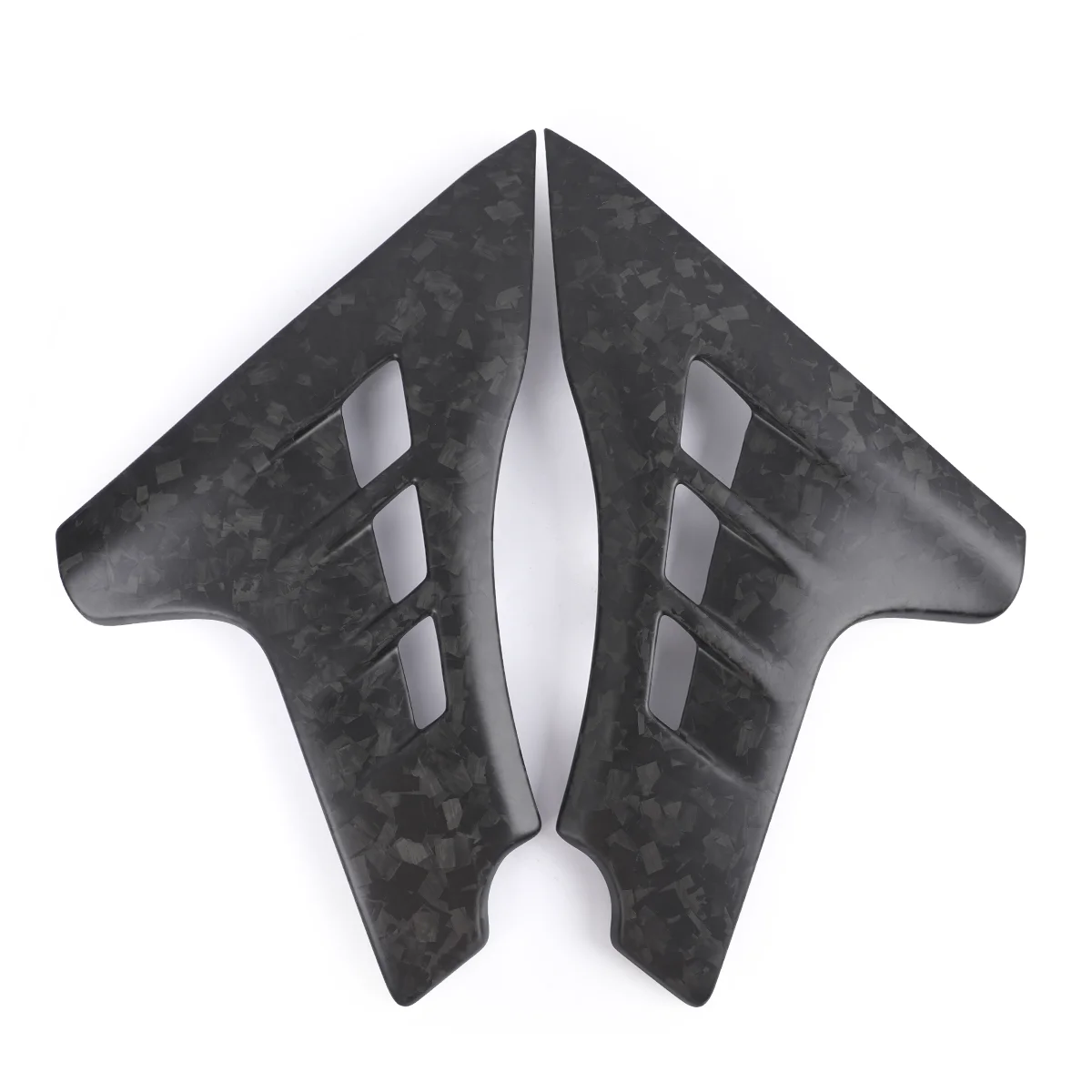 Forged smooth carbon fiber sliding spoiler side cover for 2023.5-2025 CVO Street Glide FLTRXSE