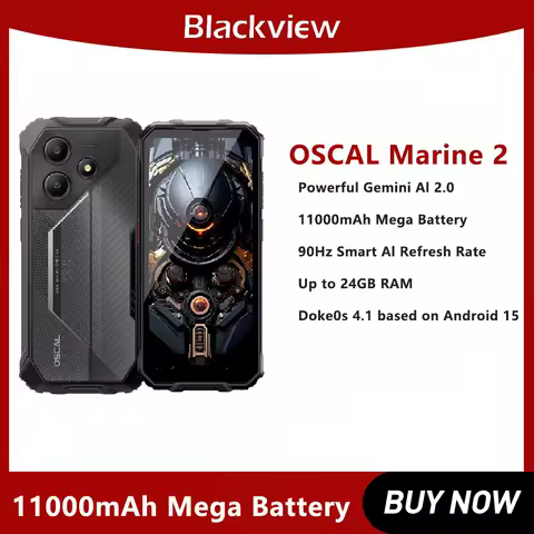 Blackview OSCAL Rugged PhoneAI 11000mAh Battery 6....
