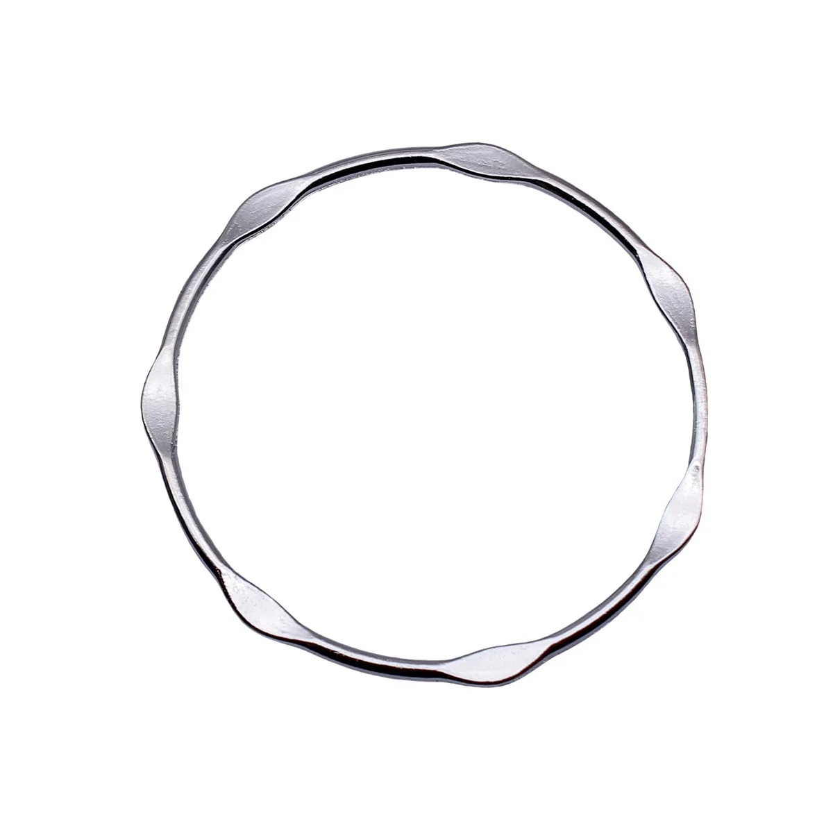 Embossed Hollowed-Out Geometric Circle Charms Handmade Jewelry Making Accessories Zinc Alloy