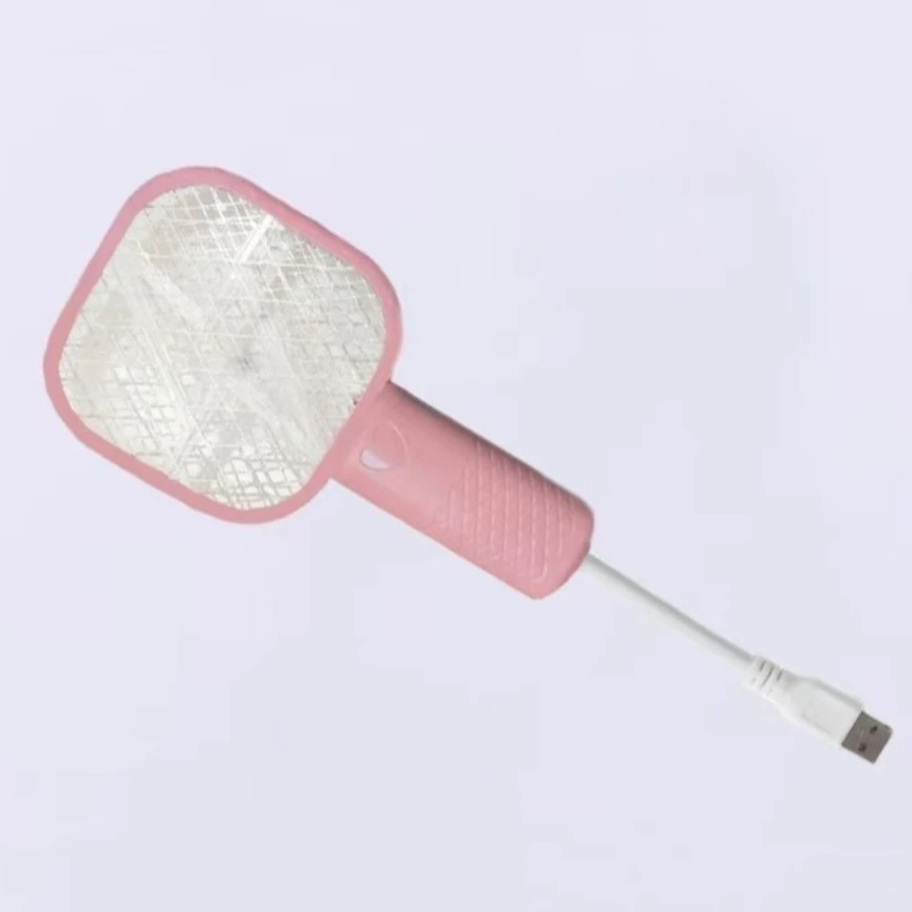 Durable USB Mosquito Swatter Trap UV Light Electric Shock Insect Racket Portable Security Net Mosquito Killer Lamp Bedroom