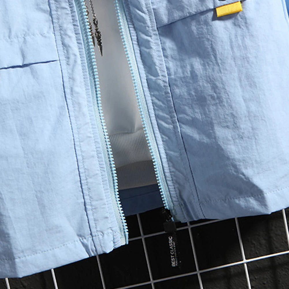 

Мужская повседневная рабочая куртка с длинными рукавами, однотонная, с подкладкой-худи, для активного отдыха и ежедневного использования, комфортная посадка