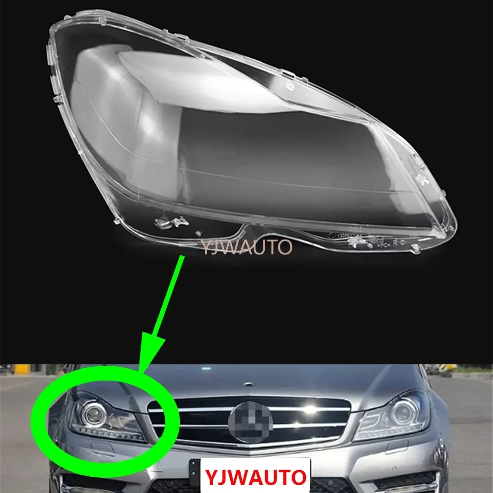 

For Benz W204 C180 C200 C260 2011 2012 2013 2014 Headlight Cover Car Headlamp Lens Glass Replacement Front Lampshade Auto Shell