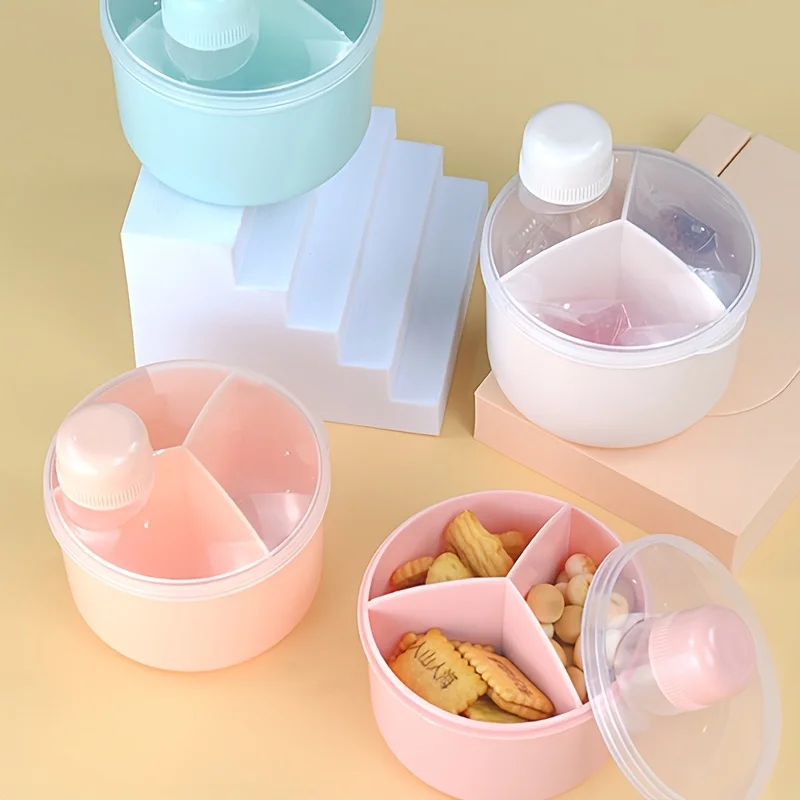 Portable Youth Formula Dispenser Set with 3 Rotating Compartments for Travel And Home Organizing - 1pc