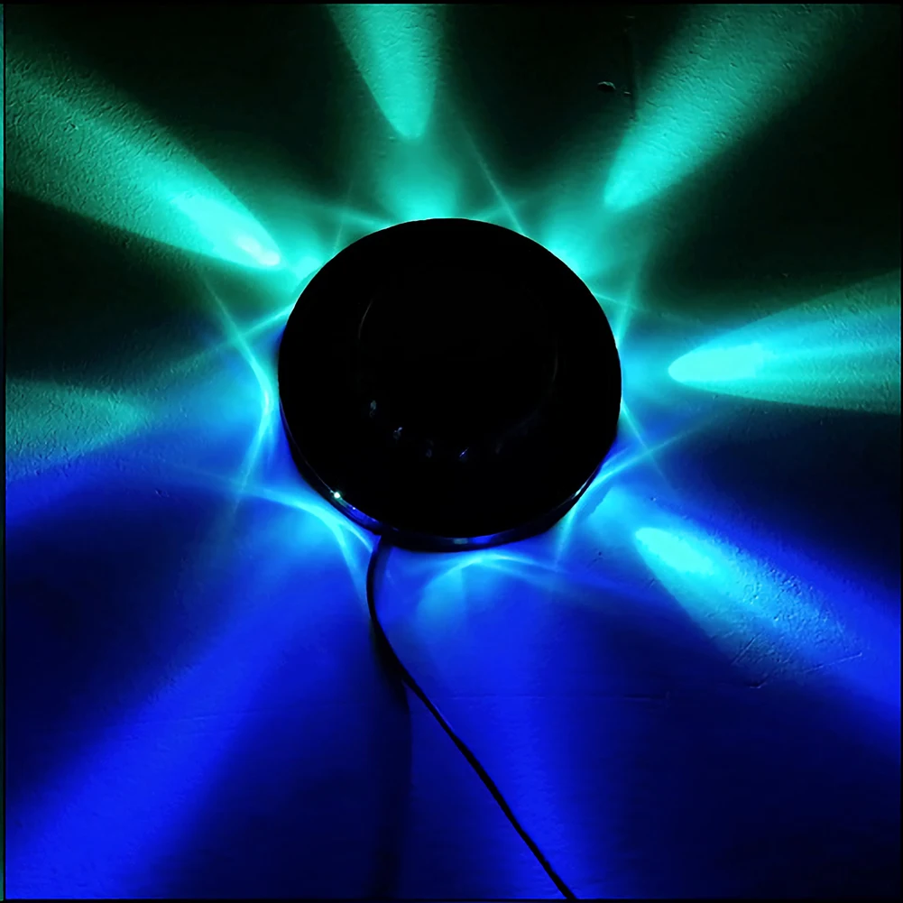 Sound Activated Rotating Disco Light USB RGB LED Ball Party KTV Bar Stage Lamps Easy Installation Exquisite Stage Effet