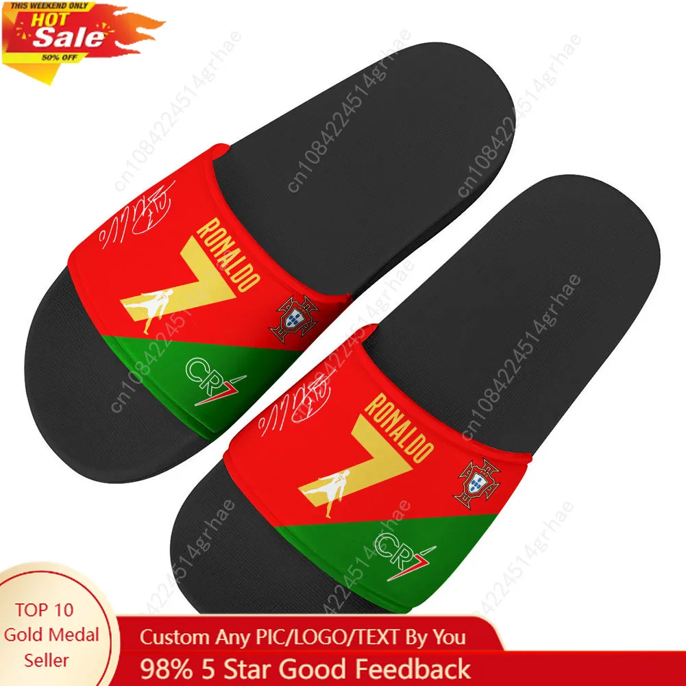 Sendal AI Najd Pria Wanita Remaja CR7 Cristiano Ronaldo Sepatu Air Rumah Sandal Pantai Kolam Renang Sandal Musim Panas Buatan Khusus