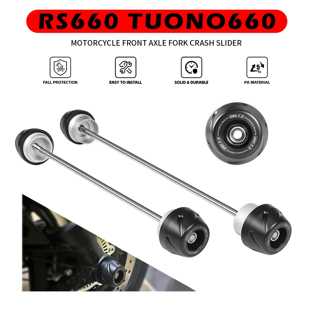 

RS660 TUONO 660 Front & Rear Axle Fork Crash Sliders For Aprilia 2021~2025 Motorcycle Wheel Protection Guard Accessories