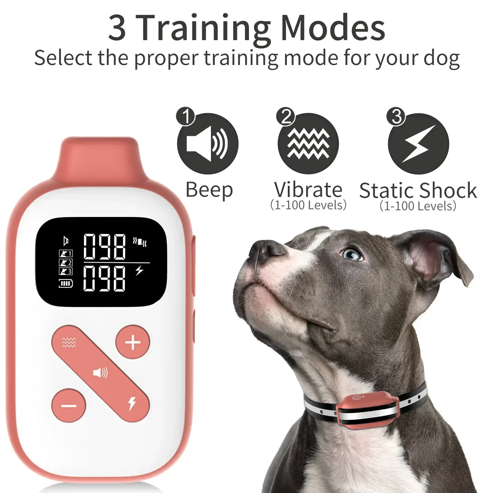 Anti-dog Barking Two-in-one Anti-barking Device Dog Dog Trainer Pet Electric Shock Collar Remote Control Dog Trainer