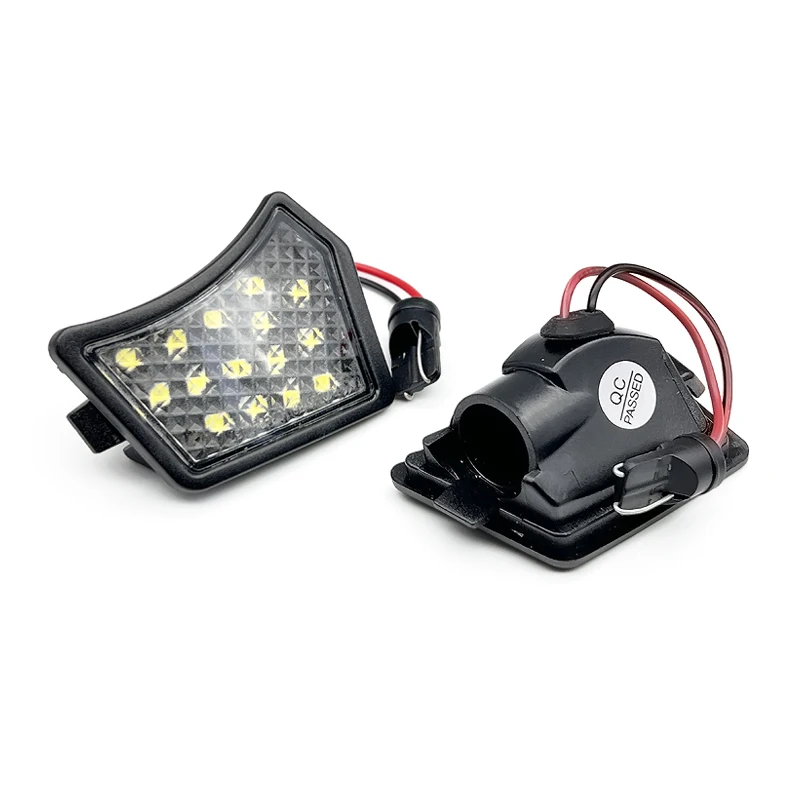 2Pcs For Volvo V40 V50 V60 V70 C30 C70 S40 S60 S80 V70 XC70 XC90 Jaguar XJ XF XK XE White LED Under Side Mirror Puddle Light