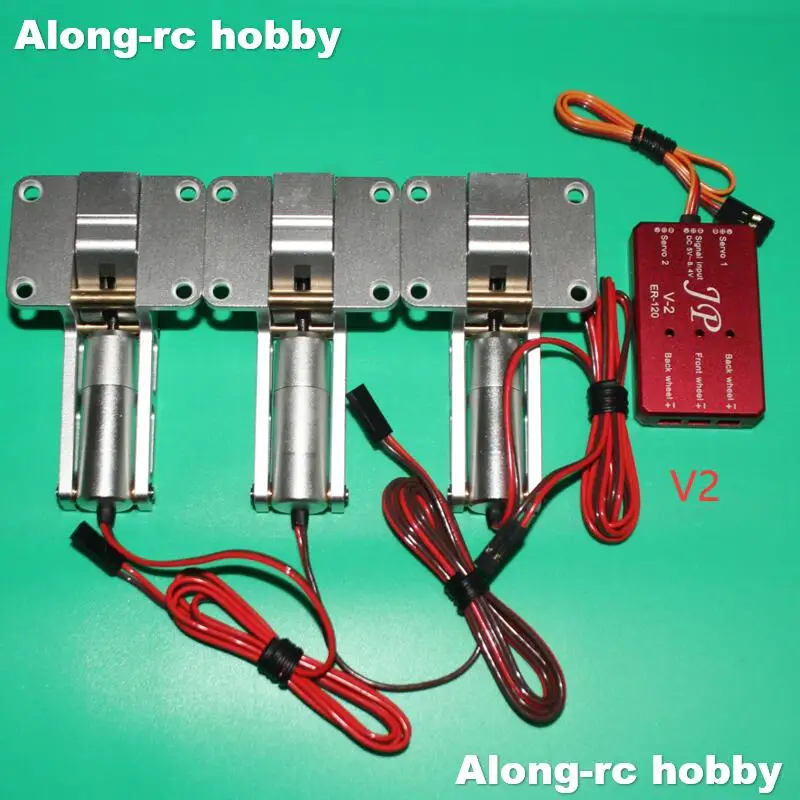 JP Hobby ER120 V1 V2 Alloy Electric Retracts Landing Gear For 7-8Kg 90-120mm EDF Models RC Airplane Model EDF Jet Aircraft Parts