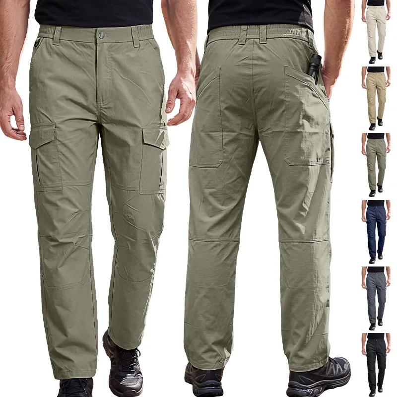 Man Cargo Pants Waterproof Hiking Spring Autumn New Style Casual Outdoor Workwear Trousers American Sizes For Trekking Camping