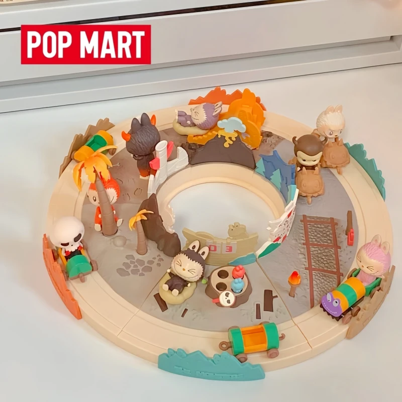 

New Hot Selling Genuine Products In Stock Popmart Labubu Play Games Together Series Scene Figurines Blind Box Ornaments Gifts