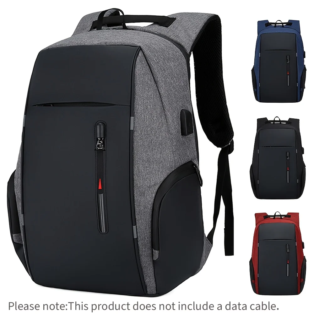 

Men's Anti Theft 15 Inches Laptop Backpack, Large Capacity Business Bag, Travel Shoulder Bag, Multifunctional with USB Backpacks