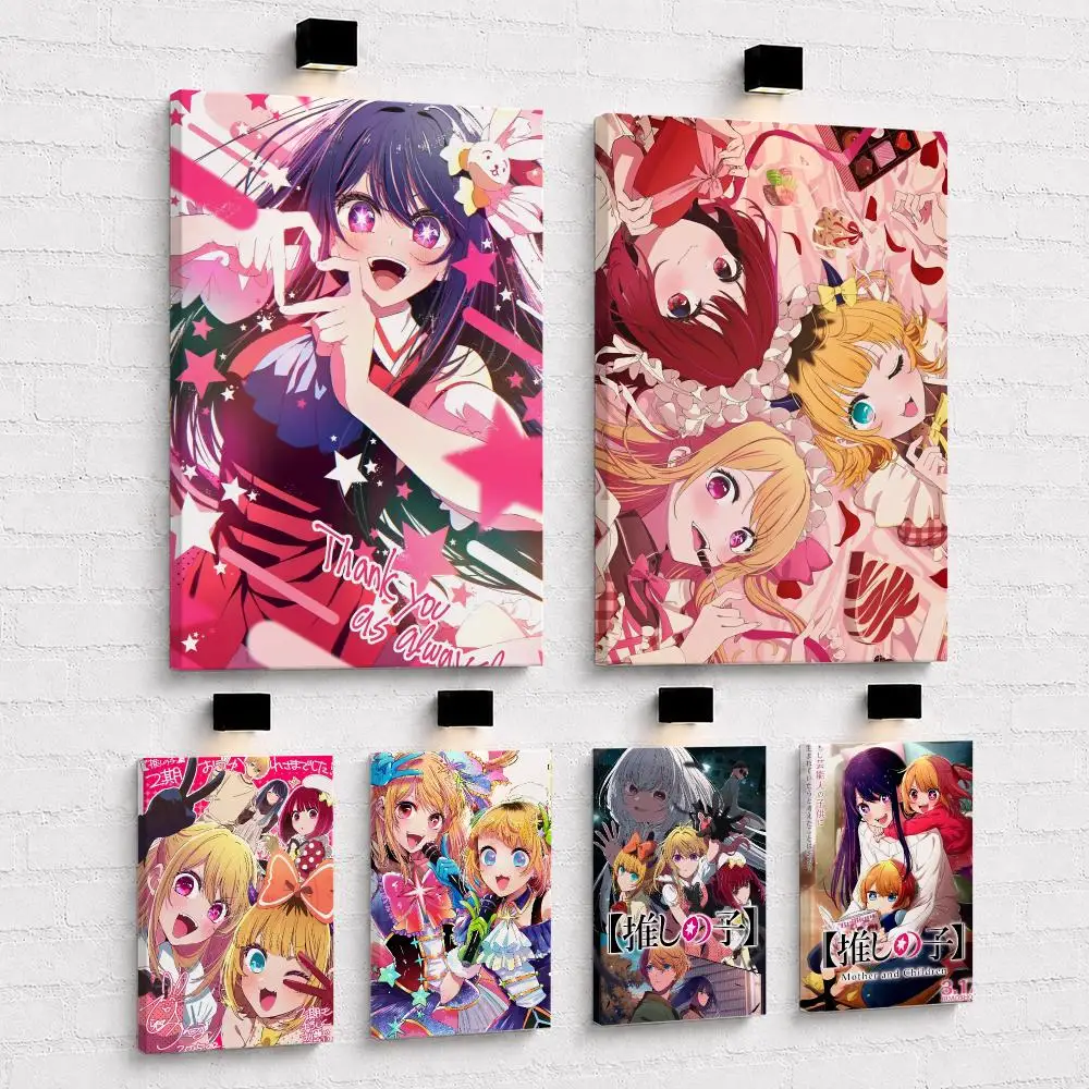 Music Anime O-Oshi No Ko Painting Calligraphy Framed Canvas Wall Art Print | Modern Poster | Home Hallway Decor