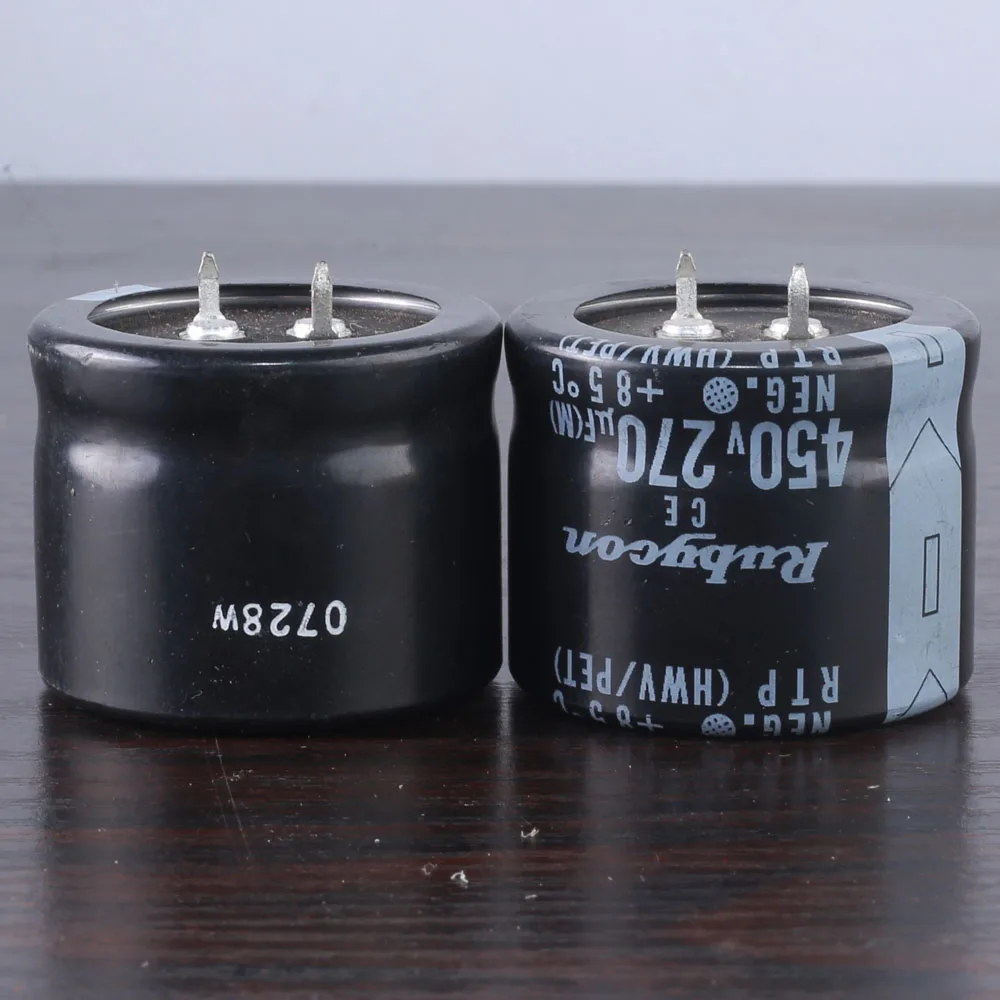 2pcs RUBYCON RTP 270mfd 450v 270uf electrolytic capacitor 85℃ 35*25mm