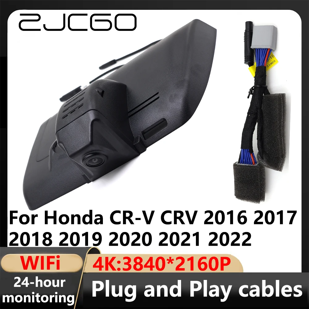 

ZJCGO 4K Wifi 3840*2160 Автомобильный видеорегистратор, видеорегистратор, видеорегистратор для Honda CR-V CRV 2016 2017 2018 2019 2020 2021 2022