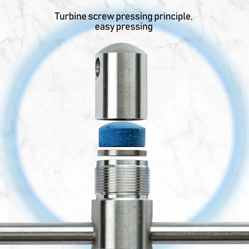 

Billiards Tip Press Shape Tool Stainless Steel Pool Carom Snooker Cue Stick Tip 11Mm Impact Maintaince Accessories